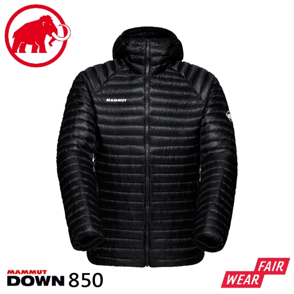【MAMMUT 長毛象 男 Aenergy IN 輕量羽絨連帽外套《黑》】1013-03200/保暖外套