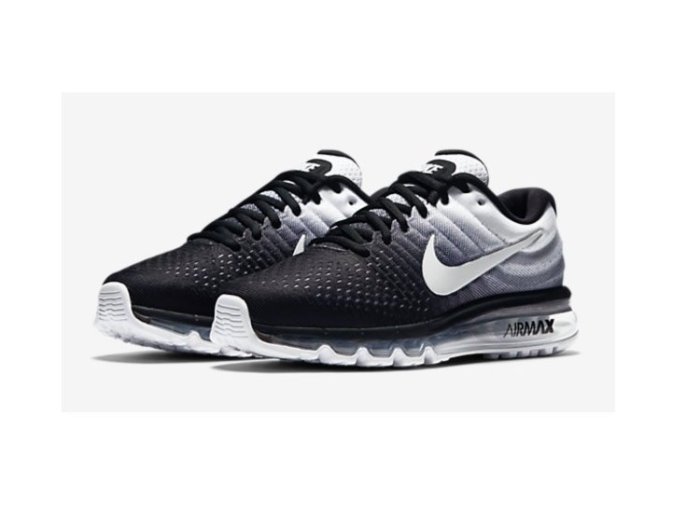 Nike Air Max 2017 漸層全氣墊黑灰白運動休閒鞋籃球鞋男女尺寸免運