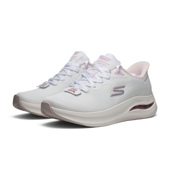 SKECHERS 休閒鞋 ARCH FIT 白粉 足弓 瞬穿 女 150791WLPK