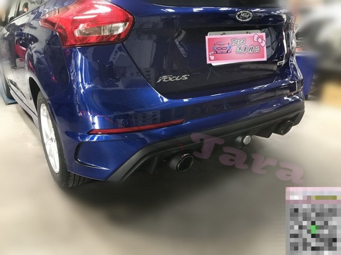 『塔菈』福特15 16年 FOCUS MK3.5 RS版 後大包 後保桿 含一字型霧燈附LED燈 空力套件
