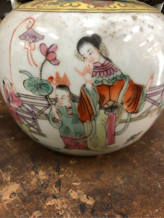 粉彩老茶壺同治年製| Yahoo拍賣