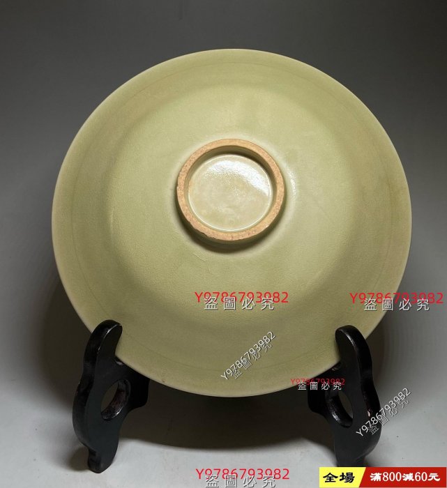 耀州盤子宋耀州窯青瓷刻花盤子舊藏古董古玩二手【時光藏館】-1947