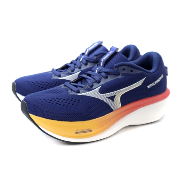 美津濃 Mizuno WAVE RIDER 30 SW 慢跑鞋 深藍/橘 男鞋 J1GM262154 no343