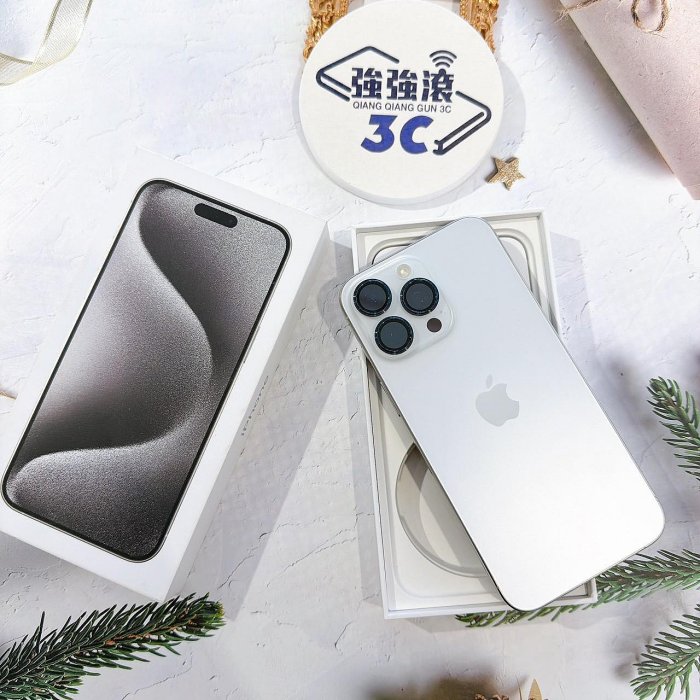 善化-二手 iPhone15 Pro Max 256G 白色 #33285（店家保固365天）