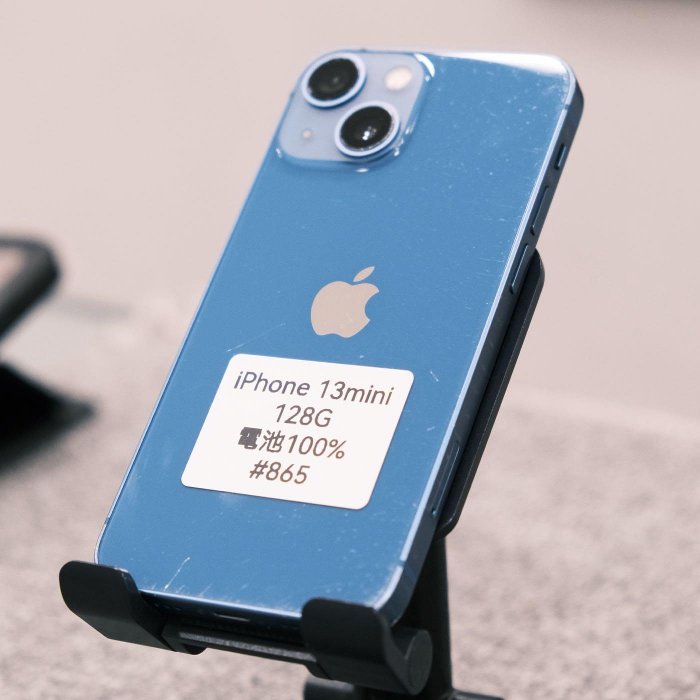 iPhone 13 mini｜128GB｜藍色｜電池100%｜四角邊框有傷｜二手良品｜#865