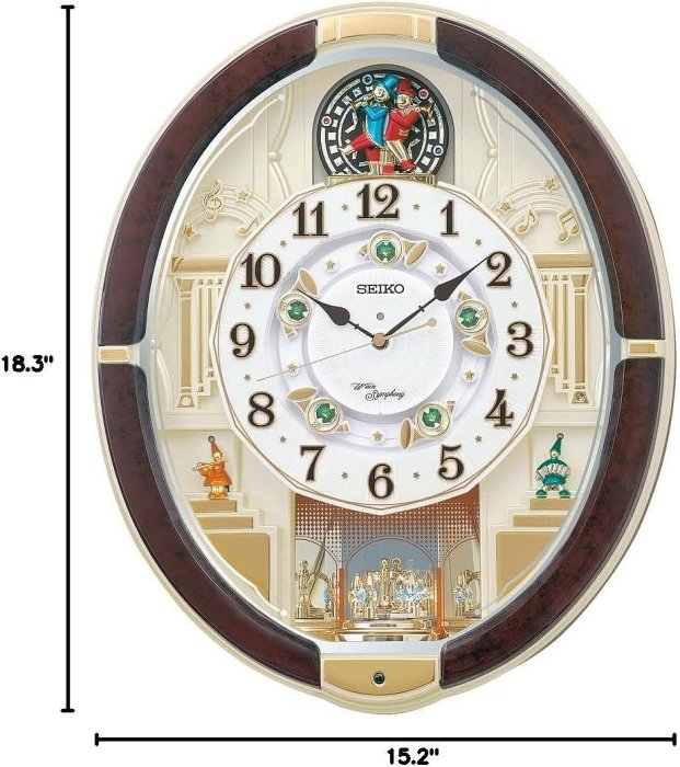 日本正版 Seiko Clock 精工 RE581B 電波鐘 音樂掛鐘 時鐘 日本代購 | Yahoo拍賣