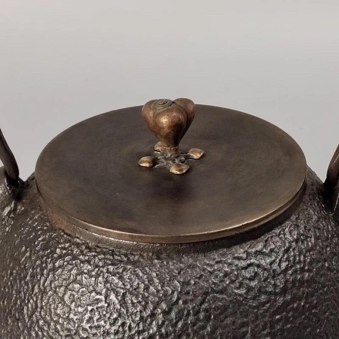 龍文堂造『安之介』鉄瓶急須 龍と蛙時代物鉄煎茶道具 【夢工房】