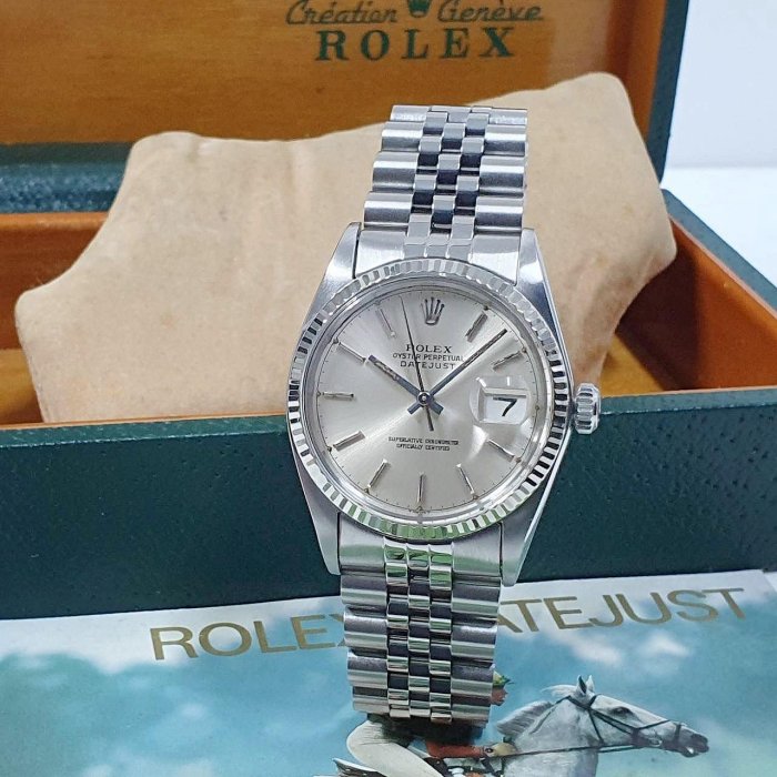 大眾名錶】ROLEX 勞力士16014 Datejust 蠔式日誌型銀色面盤經典百搭400