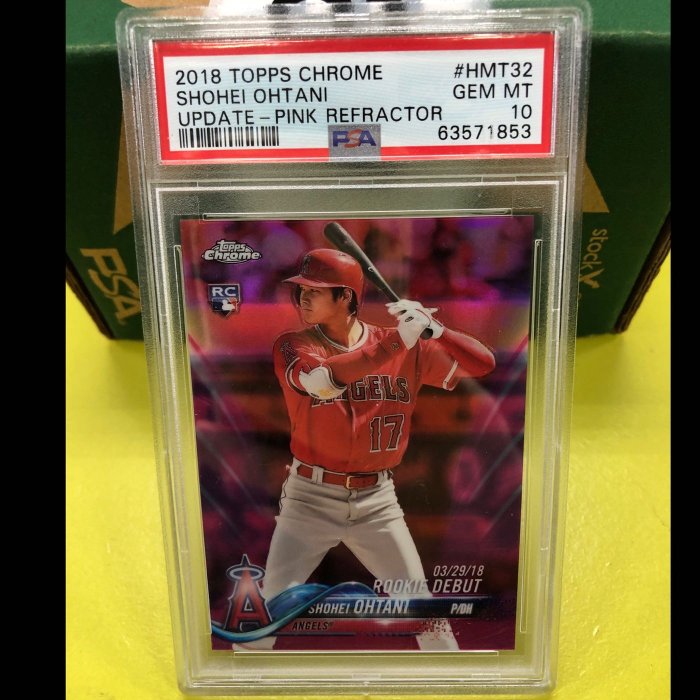 Topps Chrome Update Pink Refractor Ohtani rc psa10 HTM32 大谷翔平