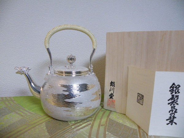 日本銀川堂純銀壺約543g 有純銀刻印～～ 純銀950 | Yahoo拍賣