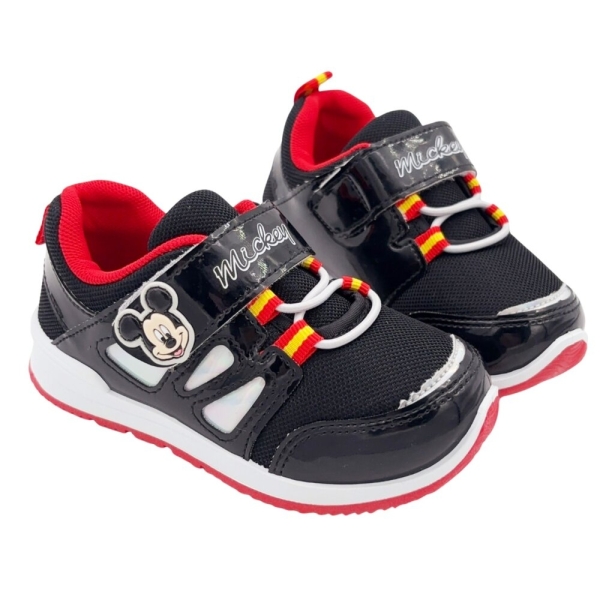 【菲斯質感生活購物】臺灣製米奇休閒鞋 童鞋 Mickey Mouse 米老鼠 透氣布鞋 中大童 布鞋 魔鬼氈鞋