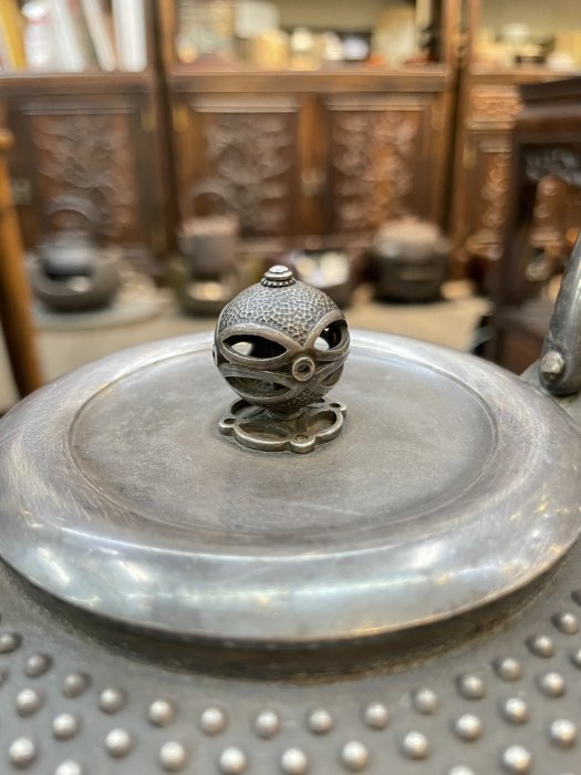 ◇純銀◇保証◇6寸◇湯沸◇鍛金師◇澤瀉