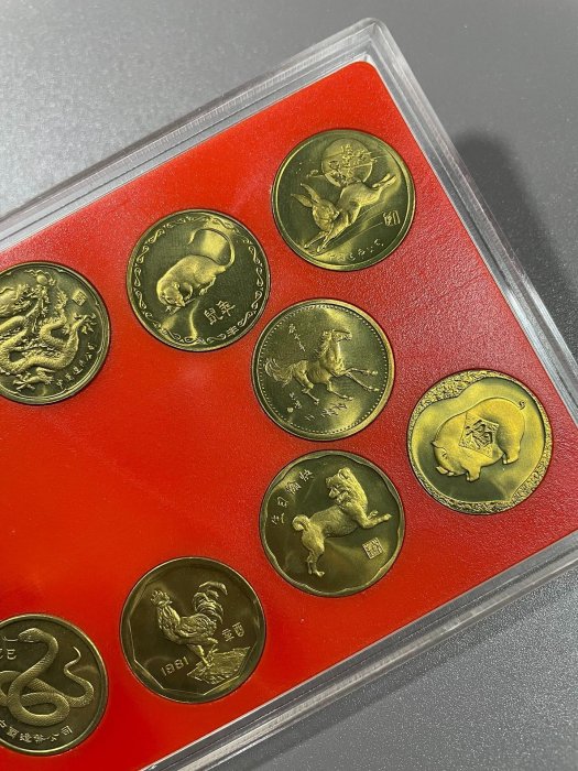 上海造幣廠十二生肖紀念章（#0828）第一輪1981年～1992年，本銅24mm