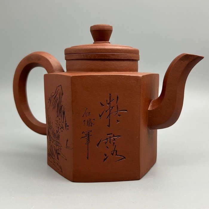 早期】大彬六方金繪紫砂壺單孔紫砂壺宜興紫砂老壺早期壺茶具| Yahoo拍賣