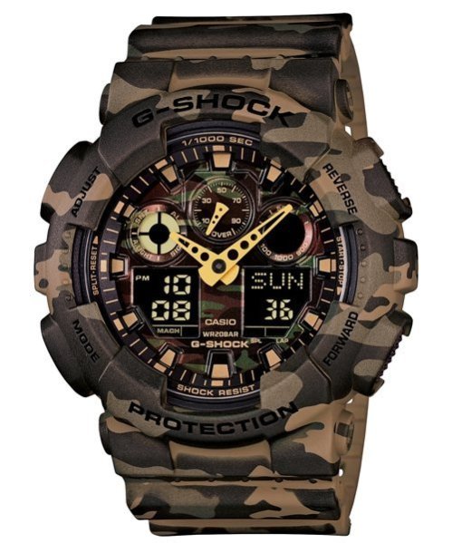 實體店面【時間光廊】CASIO 卡西歐 G-SHOCK 迷彩 全新原廠公司貨 GA-100CM-5ADR