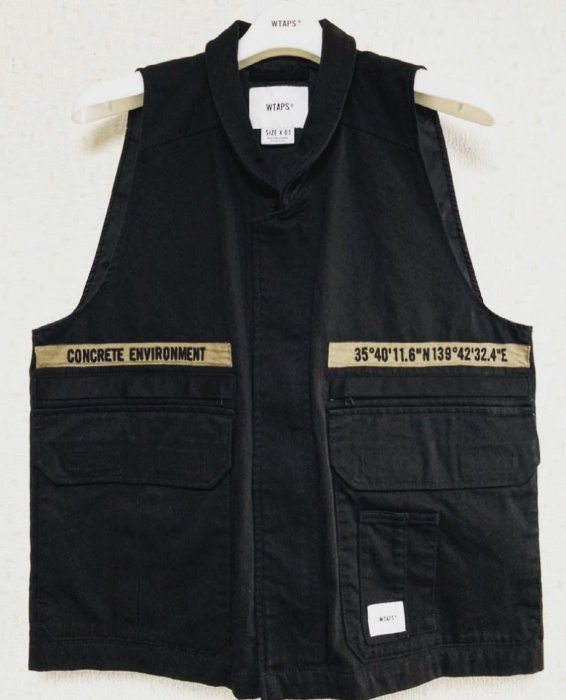 トップス WTAPS REP / VEST / COTTON. TWILL WTAPS 21ss - REP / VEST / COTTON. TWILL 口袋背心黑色軍綠
