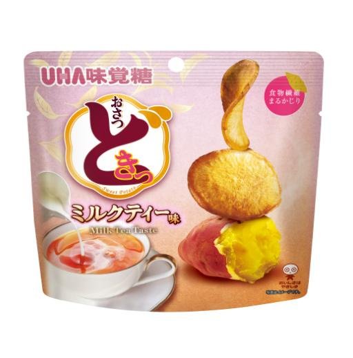 ＊日式雜貨館＊日本限定 UHA味覺糖地瓜片 烤巧克力風味 巧克力地瓜薯片 楓糖焦糖薯片 奶茶風味薯片 期間限定 可可地瓜薯片 60G 期間限定 數量有限