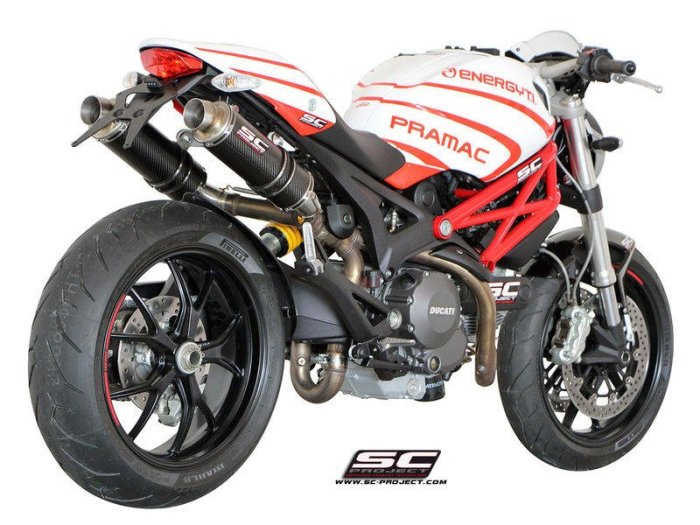 DNS部品 義大利 SC PROJECT GP 碳纖維尾段排氣管 DUCATI MONSTER 696 796 1100
