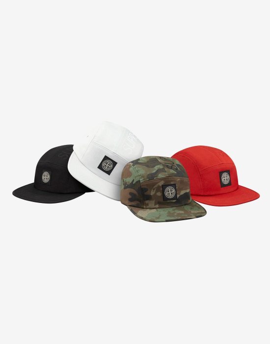 希望商店】Supreme × Stone Island Camp Cap 15AW 聯名迷彩五分割帽