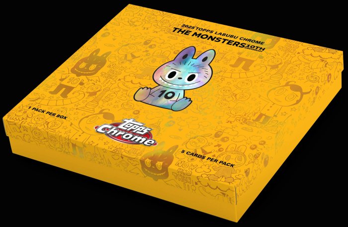 現貨]2025 Topps Labubu Chrome 10th Anniversary - Hobby Box Labubu