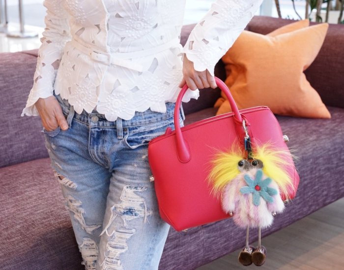 DIOR BAR M1057 精湛工藝和超凡創意全粒面小牛皮手提包M217 桃紅現貨