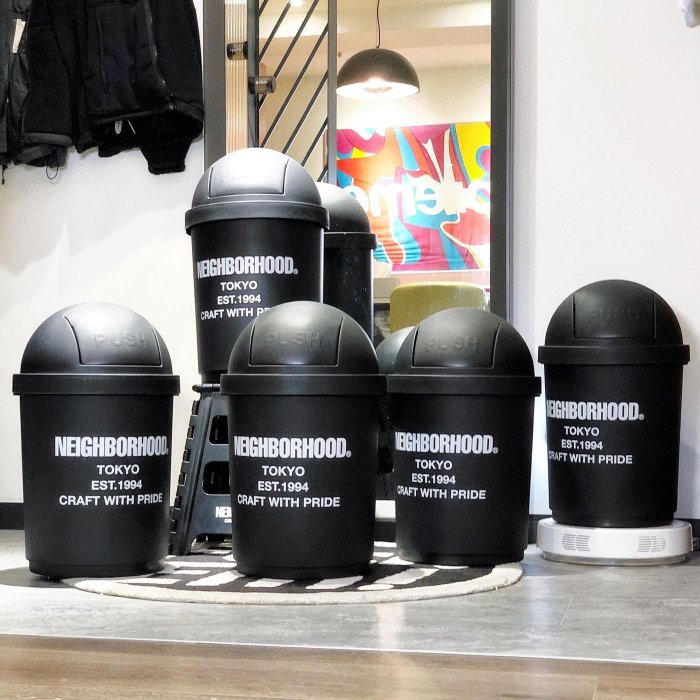 小物 NEIGHBORHOOD CI / P-TRASH CAN 希望商店】 NEIGHBORHOOD CI / P-TRASH CAN 21AW 居家消光垃圾桶