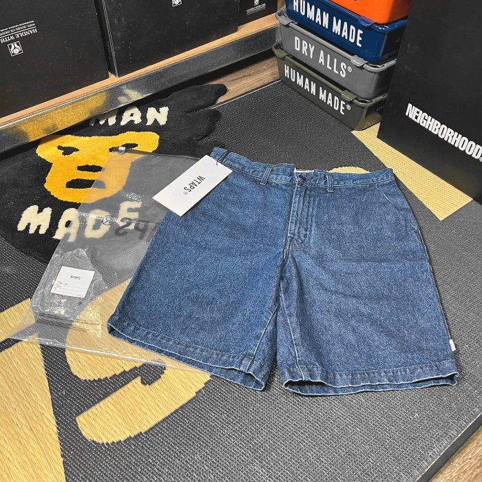 希望商店】WTAPS WRKS2001 SHORTS OTTON. DENIM 23SS 水洗牛仔休閒短褲
