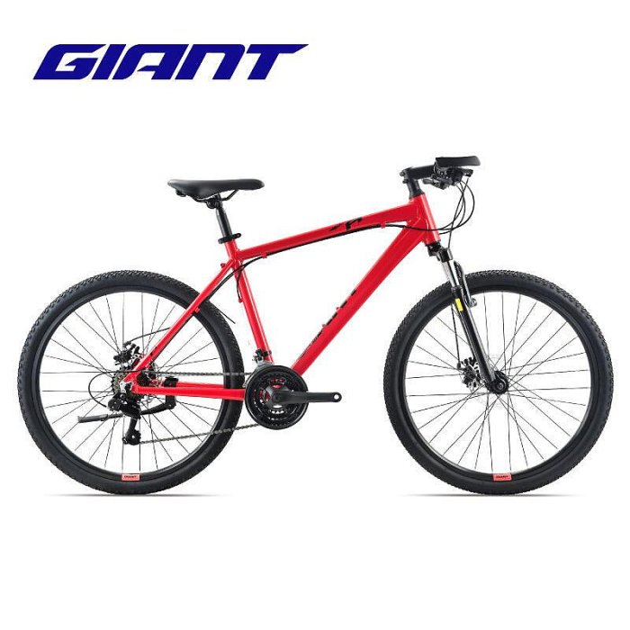 極致優品 GIANT捷安特ATX 620鋁合金21速避震碟剎小副把26寸成人山地自行車 QX105