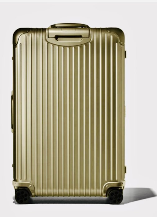 名品特搜站~ RIMOWA 30吋“香檳色” Topas Titanium中大型四輪旅行箱