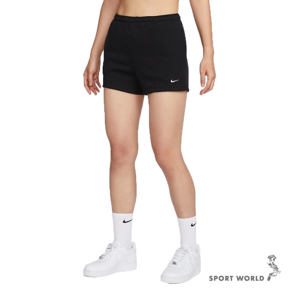 【下殺】Nike 短褲 女裝 口袋 棉 黑【運動世界】FN2456-010