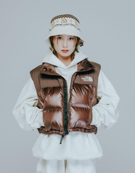 【韓国限定】THE NORTH FACE nuptse on vest クリーム The North Face Korea M'S SUPERFLEX NUPTSE DOWN VEST NV1DQ57C