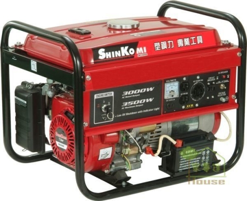 [ 家事達 ] SHIN KOMI 型鋼力- HONDA四行程引擎 電動起動-發電機 3000w 特價 安全/安定/耐用