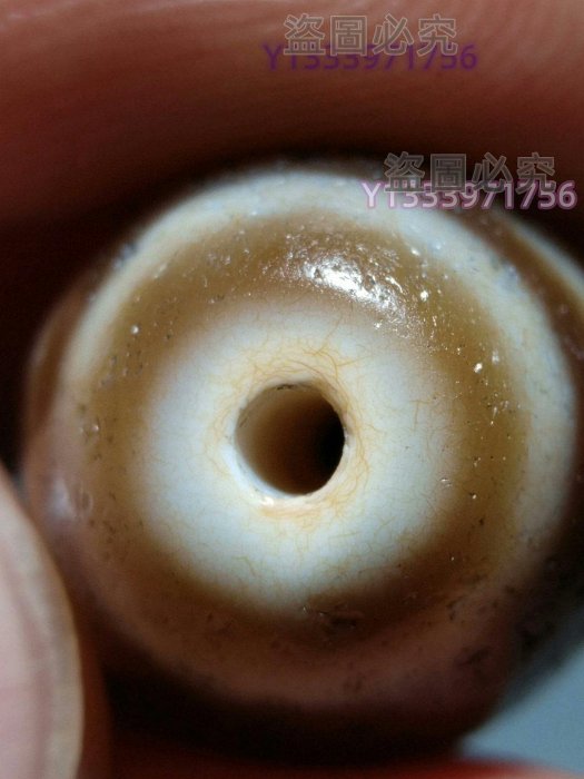 超激レア珍品‼︎ 小盧至純　如意鈎天珠 達洛五眼閃電天珠寓意很是特殊稀少開片到肉高糯質地老肉達洛天珠完全
