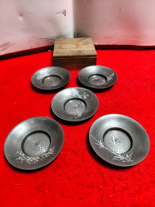 北溟居古美術】日本茶道具錫
