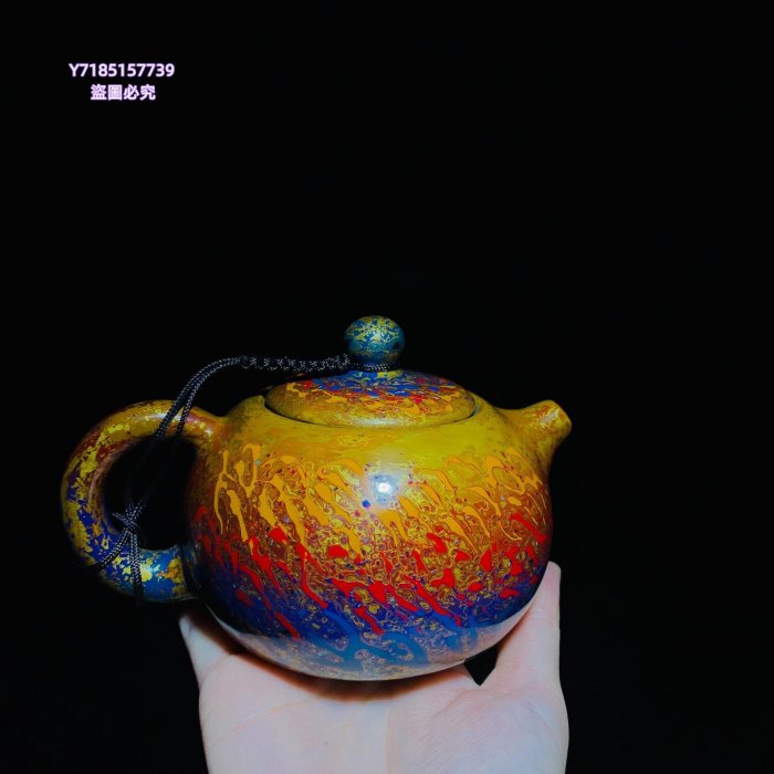 連宏達師傅百花建盞大漆壺連宏達大漆壺，建茶具建盞【錦繡古玩