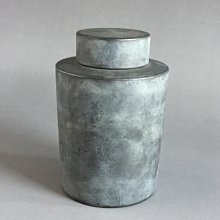 本齋】一元起標每週三結標~~日本煎茶道具『乾茂號造』錫茶入茶筒茶倉