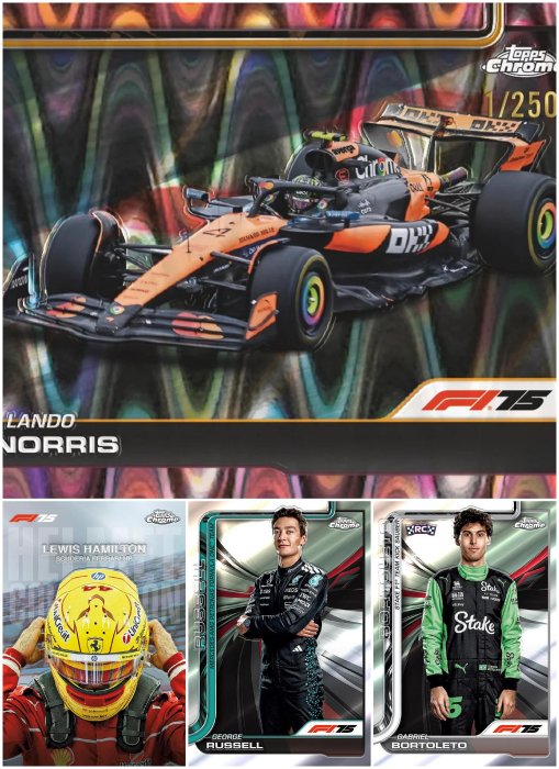 多件折扣預購中]2025 Topps Chrome Formula 1- Value Box F1 Max Lando