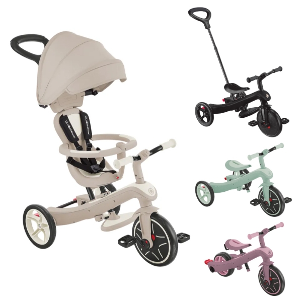 法國 GLOBBER 4合 1Trike多功能3輪推車but.聯名奶油系列(多款可選)