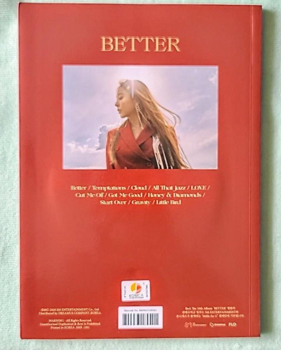 BoA 寶兒專輯BOA-VOL.10 BETTER CD專輯一般版官方正版第十張正版專輯