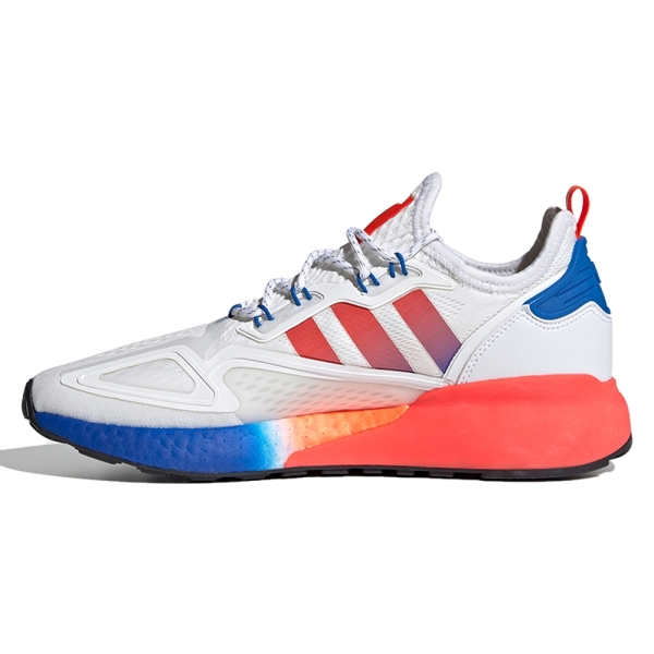 現貨】ADIDAS ZX 2K BOOST 男鞋慢跑休閒白藍橘【運動世界】FV9996