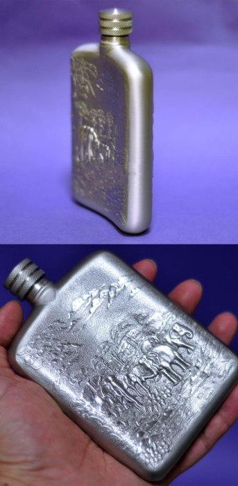1644 純錫製 岡本謹製　古錫瓶子一対　酒器　32cm 時代物 1644 純錫製 岡本謹製 古錫瓶子一対 酒器 32cm 時代物
