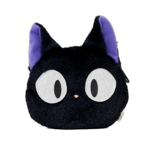 JP購✿ 宮崎駿 吉卜力 魔女宅急便 黑貓吉吉 經典 絨毛小包 拉鍊零錢包 4974475904834