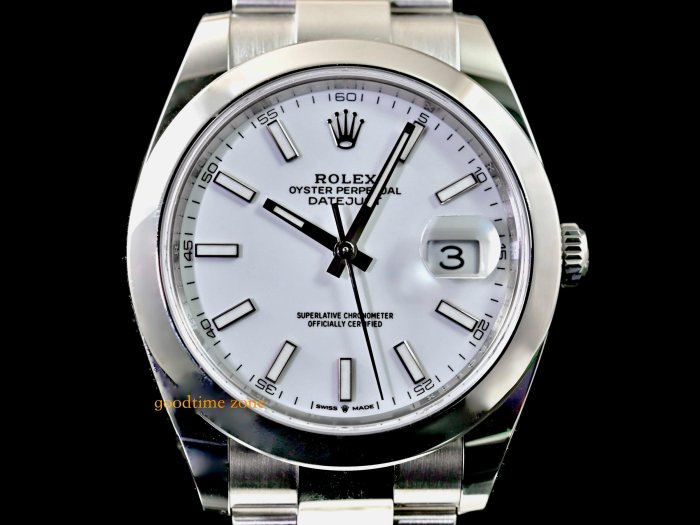 [現貨]ROLEX 勞力士 126300 Datejust 全新25/01現貨 白面 41mm LRK837 126334 126333