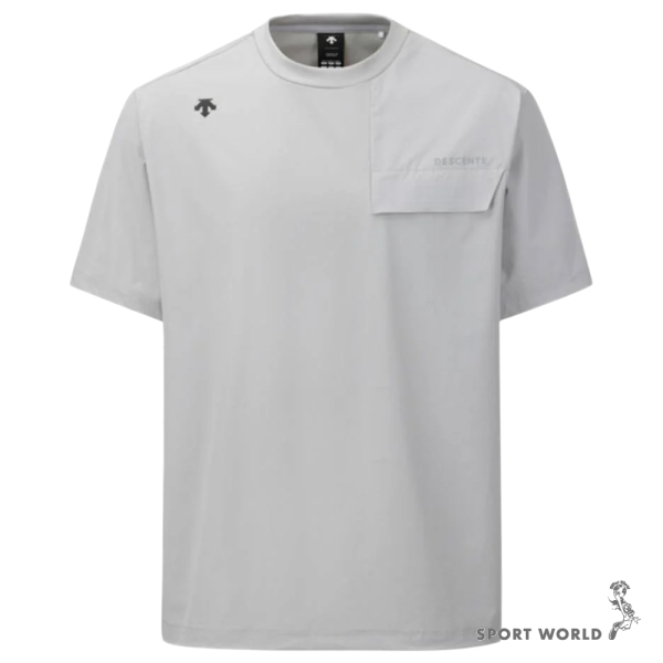 Descente 迪桑特 短袖上衣 男裝 速乾 涼感 灰【運動世界】DR12MFNS31-GRYG