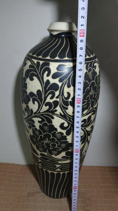 中国美術 磁州窯 纏枝蓮花 梅瓶(HA522) 磁州窯纏枝蓮梅瓶全美品| Yahoo拍賣