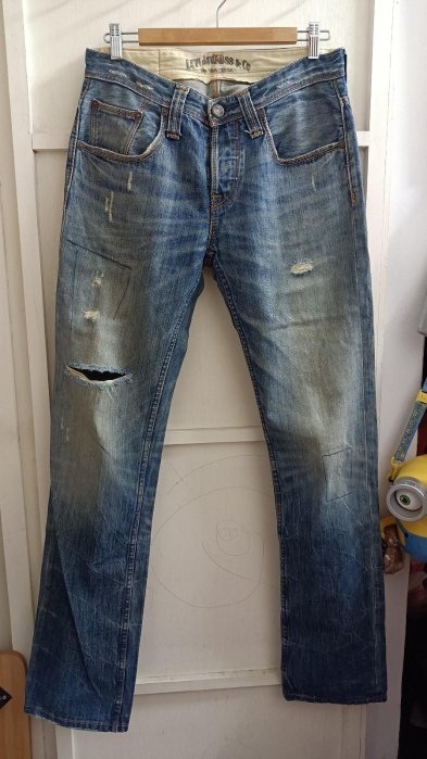 二手  Levis 504 PLC16B刷色 排釦 牛仔褲 尺碼W30