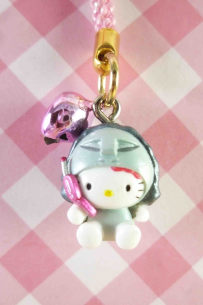 【震撼精品百貨】Hello Kitty 凱蒂貓~限定版手機吊飾-東京銀(鈴鐺)