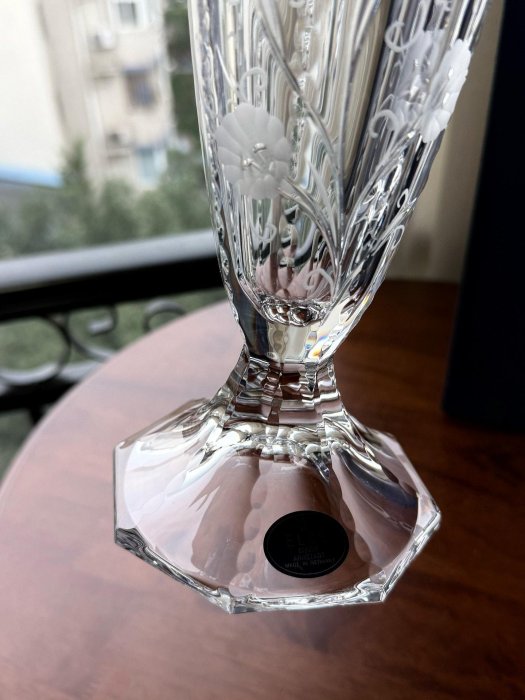 嚴選德國ELBE江戶切子花瓶，高26.8mm口徑13.6mm，優美設計適合收藏江戶