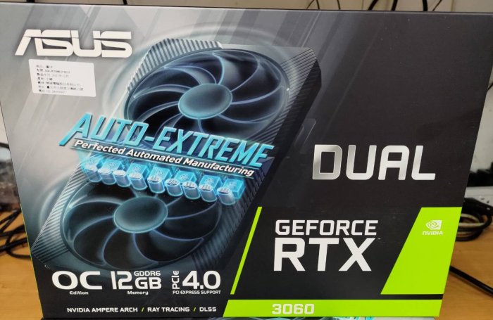 小薇電腦☆淡水◎全新盒裝ASUS Dual GeForce RTX 3060 12GB 顯示卡 現貨 (下單前請先聊聊)