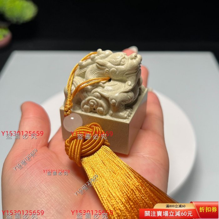 AS681 青玉雕蟠龍鈕印章・青玉印章・古砡印材☆古玩文具雅玩 【公式通販】